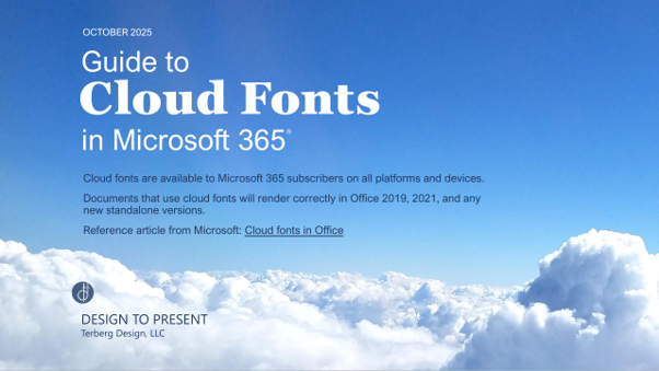 Cover van Guide to Cloud Fonts in Microsoft 365