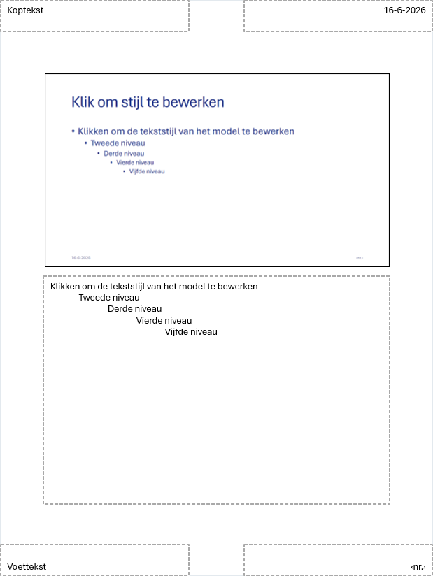 PowerPoint Notitiemodel